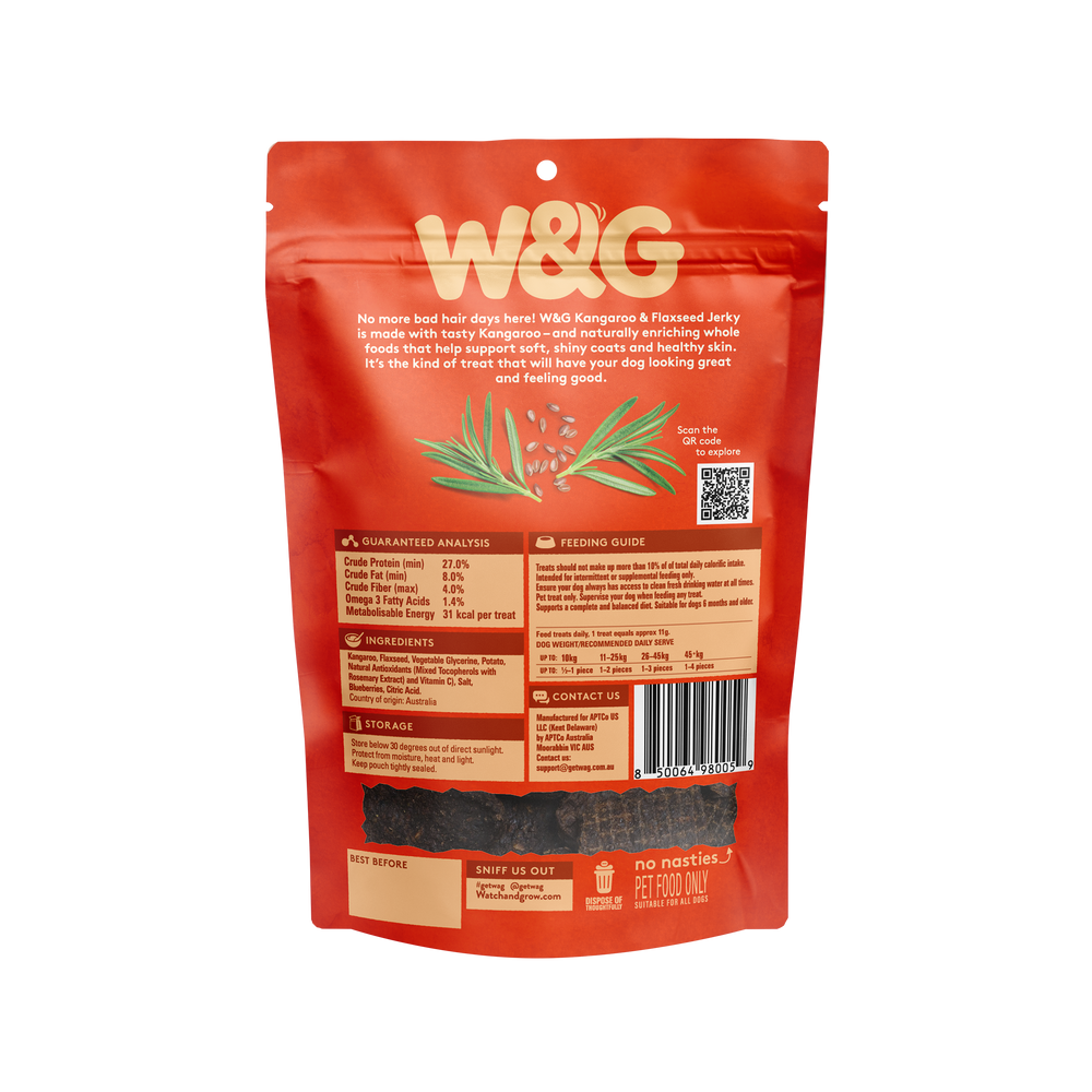 W&G Kangaroo with Flaxseed Jerky 3.5oz